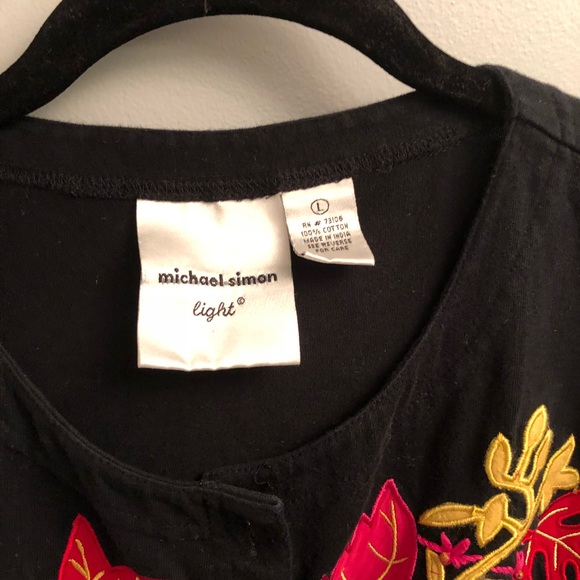 Michael Simon-  Large cotton embroidered jacket - Picture 3 of 6